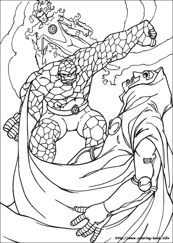 Fantastic Four coloring picture